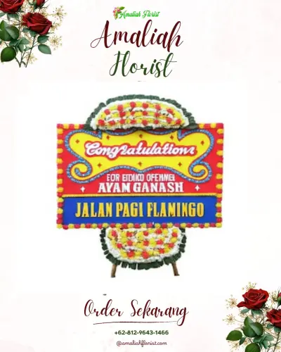 Bunga Papan Congratulation di Panjang Baru